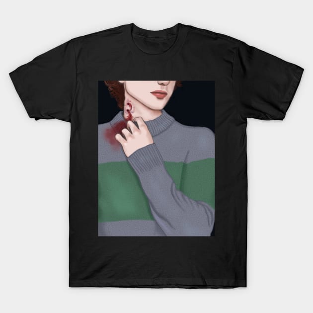 Bitten by a Vampire T-Shirt by CintiaSand